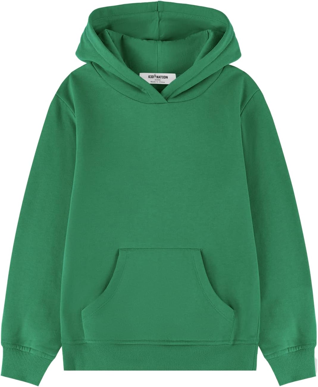 Kid Nation Kids' Soft Brushed Fleece Pullover Hoodie for All