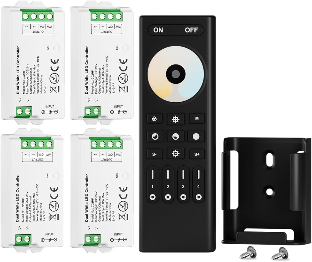 BTF-LIGHTING RF Wireless Remote & 4PCS Tuya Controller Kit
