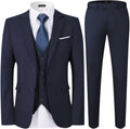 WEEN CHARM Men's Slim Fit 3-Piece Suit - Tailored Modern Tuxedo