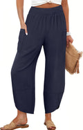Womens Wide Leg Palazzo Capri Pants - Lightweight Summer Comfort Fit