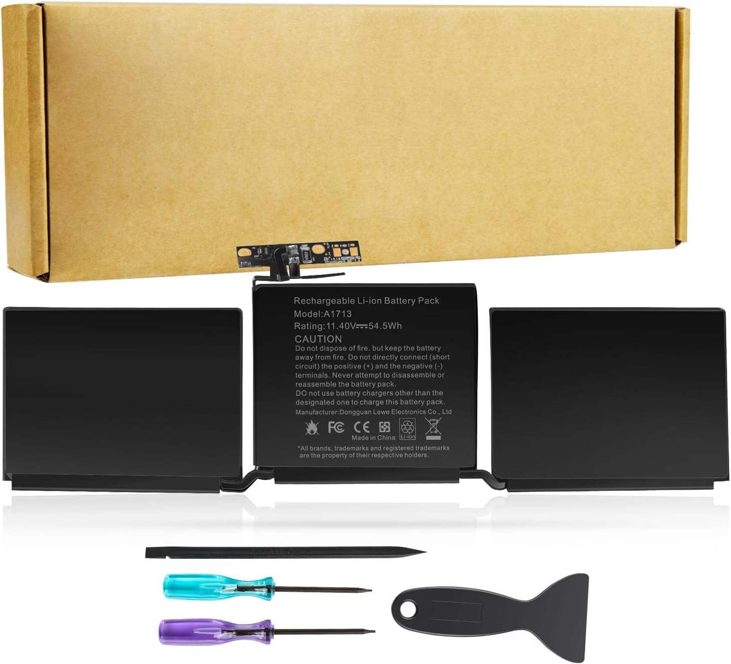 Futurebatt A1713 A1708 Battery for MacBook Pro 13 inch