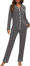 HNG Women's Cozy Long Sleeve Pajama Set Ideal for Sleep