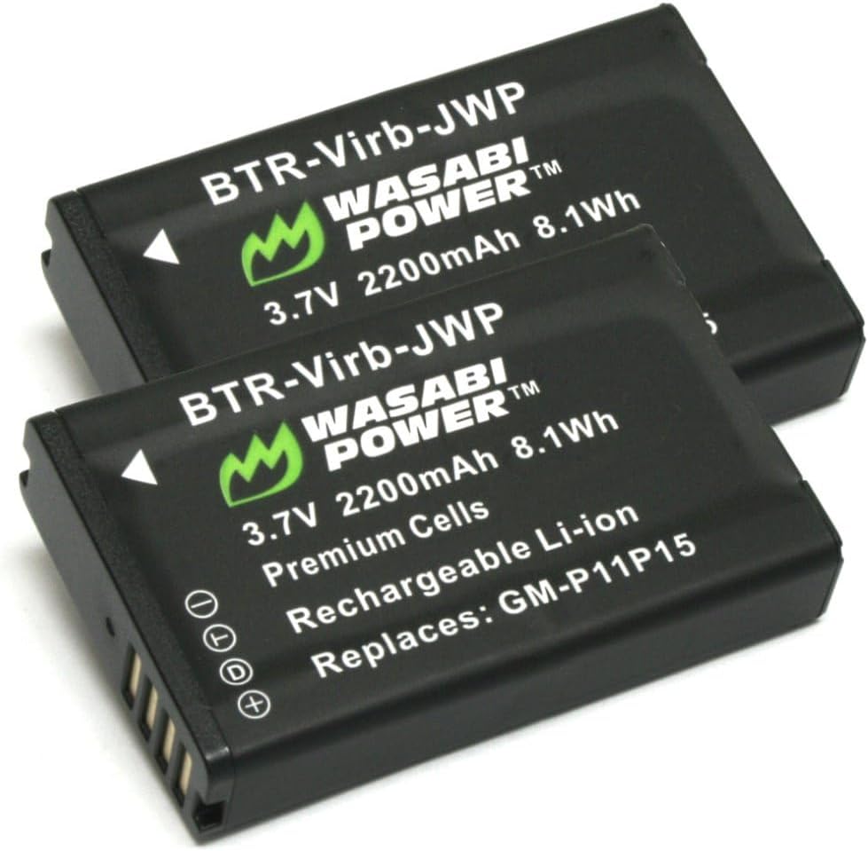 Wasabi Power Rechargeable Battery for Garmin Devices - 2-Pack