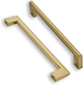 khtumeware 6 in Hole Center Brushed Brass Cabinet Pulls - Durable