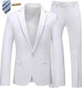 MOGU Men's Slim Fit 2-Piece Tuxedo Suit for Wedding & Formal Events on