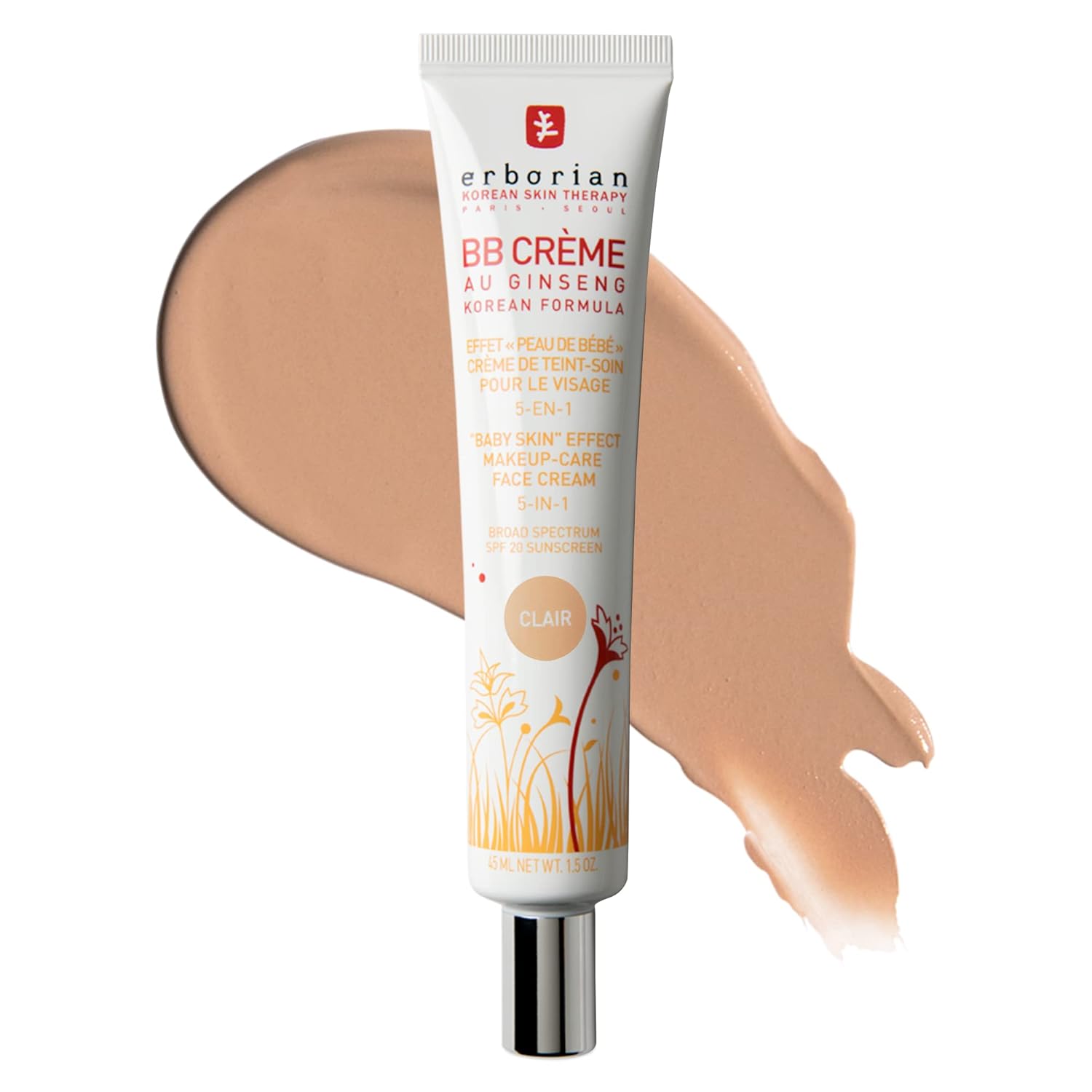 Erborian BB Cream Matte Beauty Balm for Natural Finish & Coverage