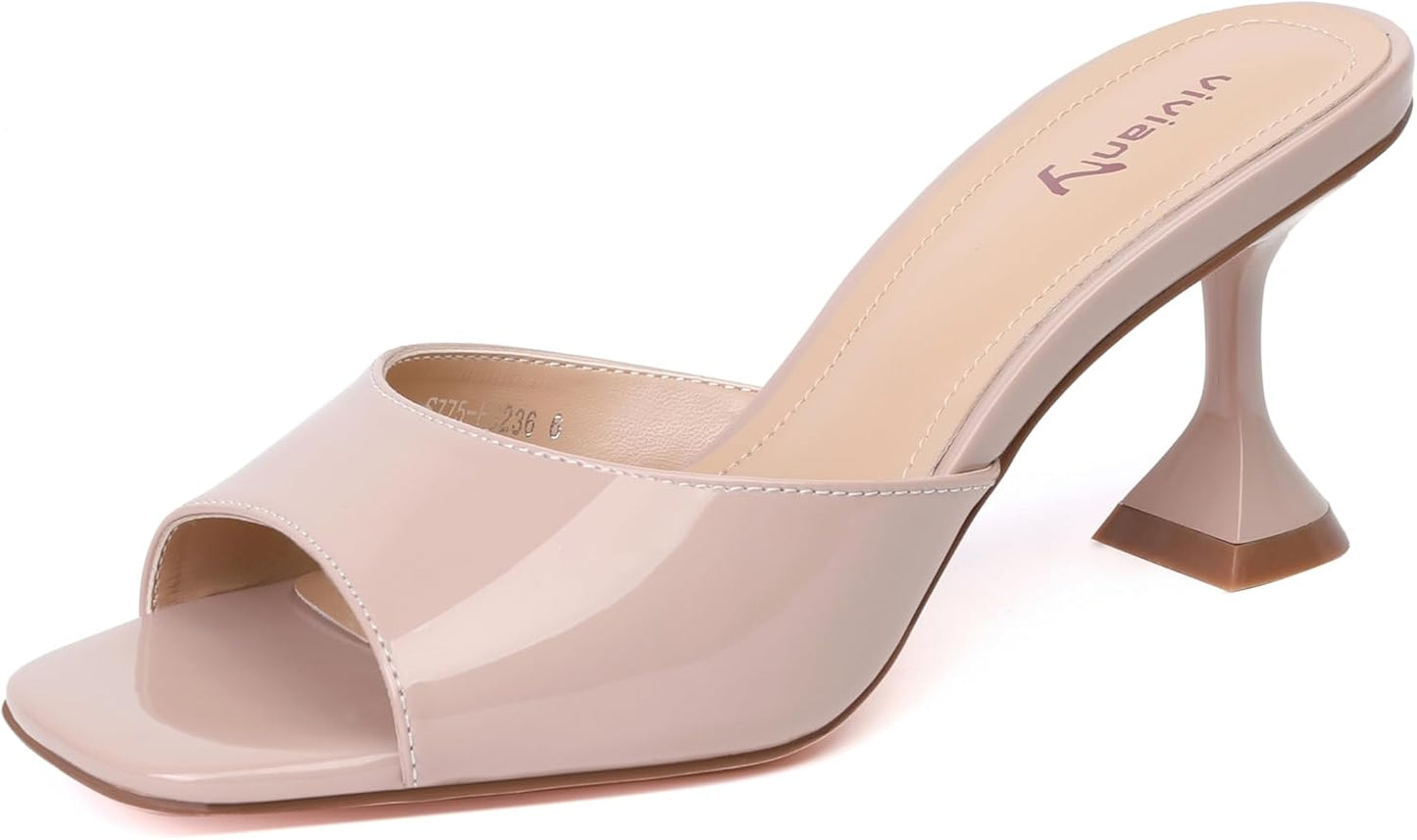 Vivianly Womens Clear Heels Sandals for Stylish Elegance