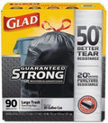GLAD Drawstring Large Trash Bags 30 x 33 - Heavy Duty 30 gal