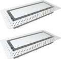 Fittes Flush Wall Vent Lite - Minimalist Flushmount 4x10 Cover