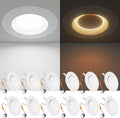 5/6 in LED Can Lights with Night Light - 12 Pack Retrofit 5CCT