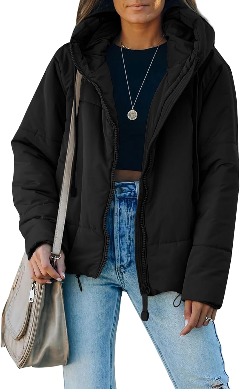 Dokotoo Womens Winter Full Zipper Hooded Puffer Jacket Review
