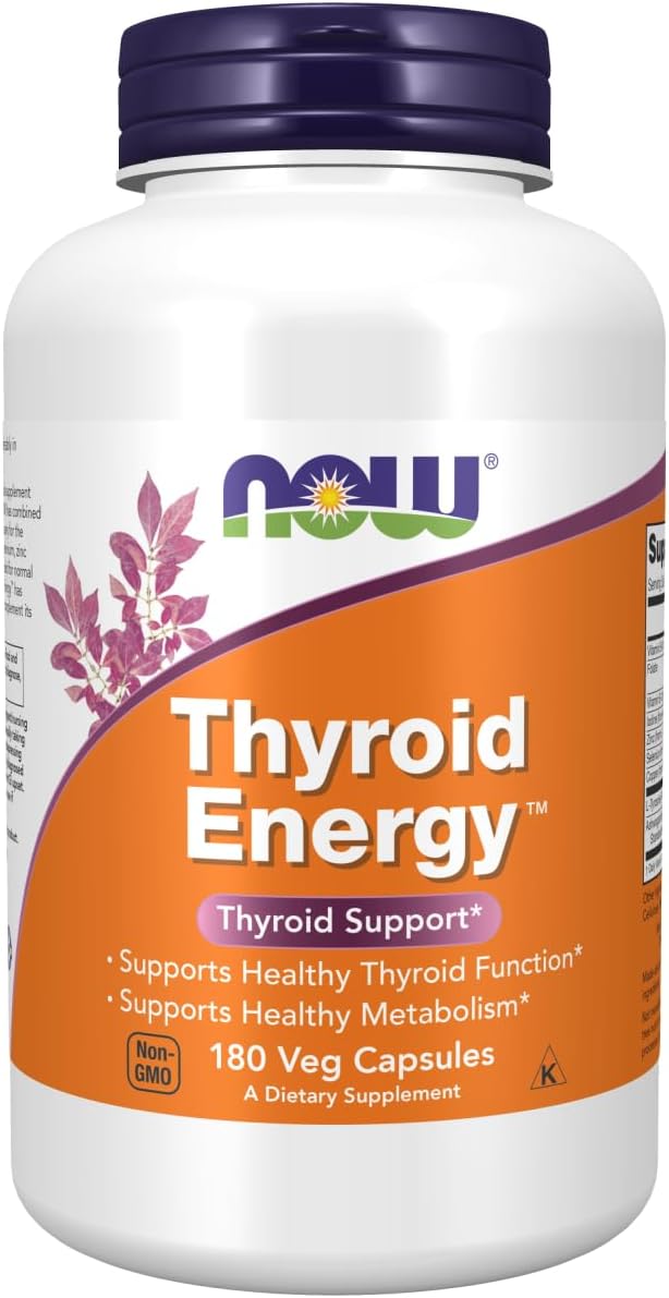 NOW Foods Thyroid Energy Veg Capsules for Optimal Wellness