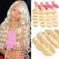 YISEA 12A Peruvian 613 Body Wave 4 Bundles - Soft, Dyeable 613 Blonde