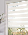 Persilux Cordless Zebra Blinds for Windows 46in x 72in Beige - Light