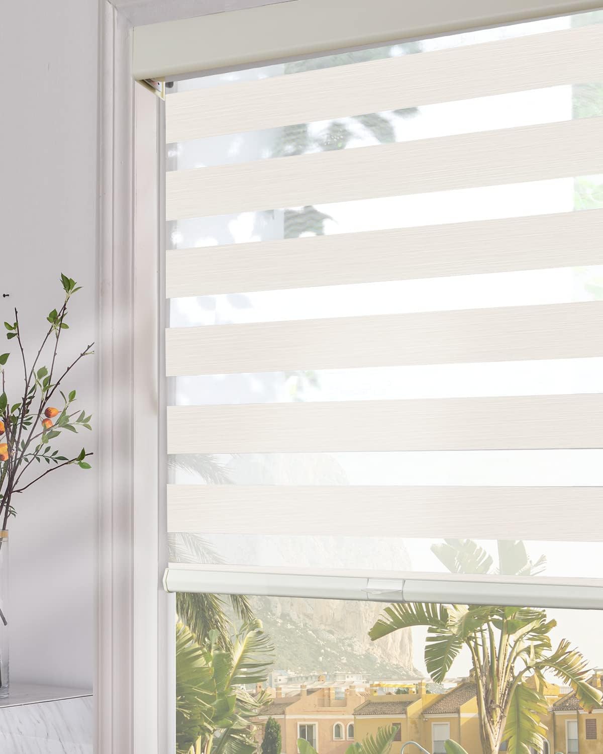 Persilux Cordless Zebra Blinds for Windows - Stylish Light Filtering
