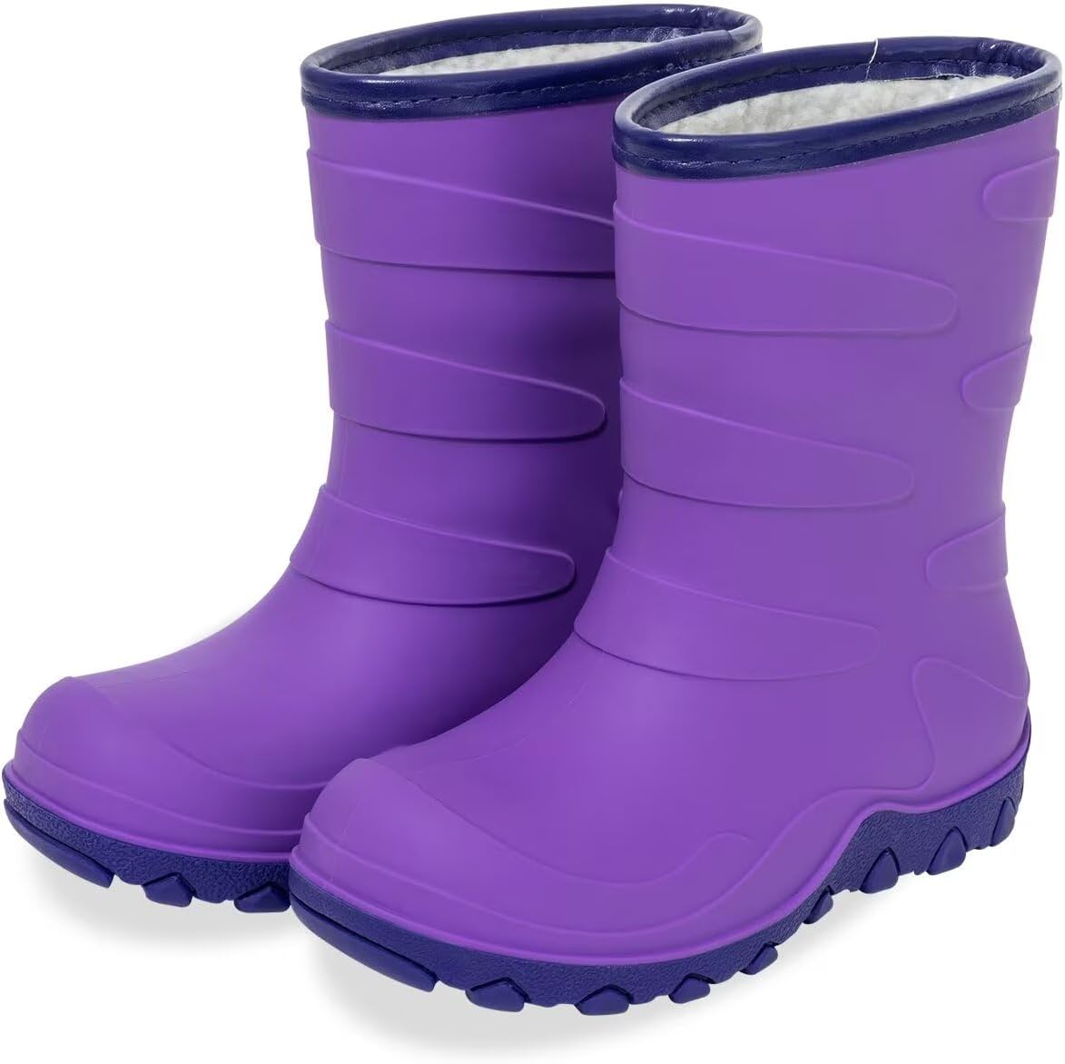 Kids Winter Rain Boots - Insulated Waterproof Mud Boots for Children