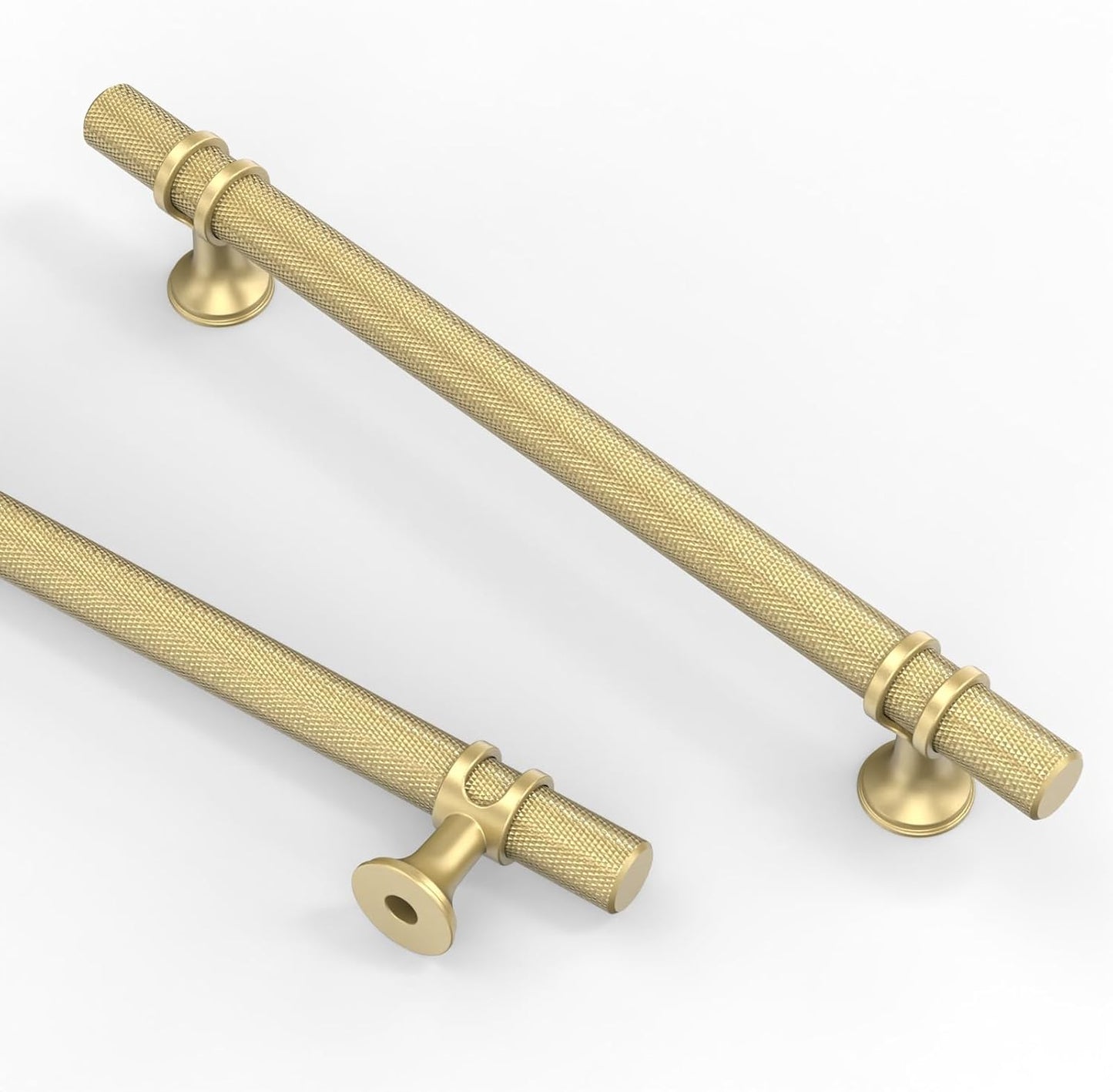 10 Pack 6.3 Inch Brushed Gold Kitchen Cabinet Handles for Upgrade