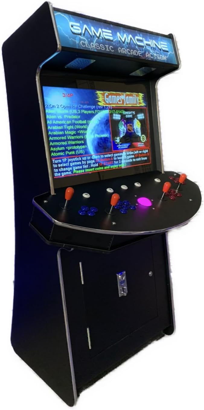4600 Classic Games Arcade Machine - 4 Player Fun!