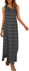 Hount Women's Trendy Sleeveless Dress for Summer with Handy Pockets