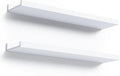 23.6 in Floating Shelves Wall Mounted 2-Set - Minimal White Ledge