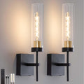 Battery Operated Wall Sconce 8000mAh Black - Long-Run Dimmable Light