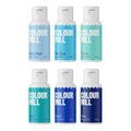 Colour Mill Oil-Based Food Coloring 6-Color Set - Vivid Blue Tones