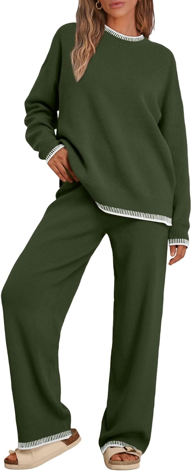 LILLUSORY 2 Piece Knit Lounge Sets for Ultimate Comfort