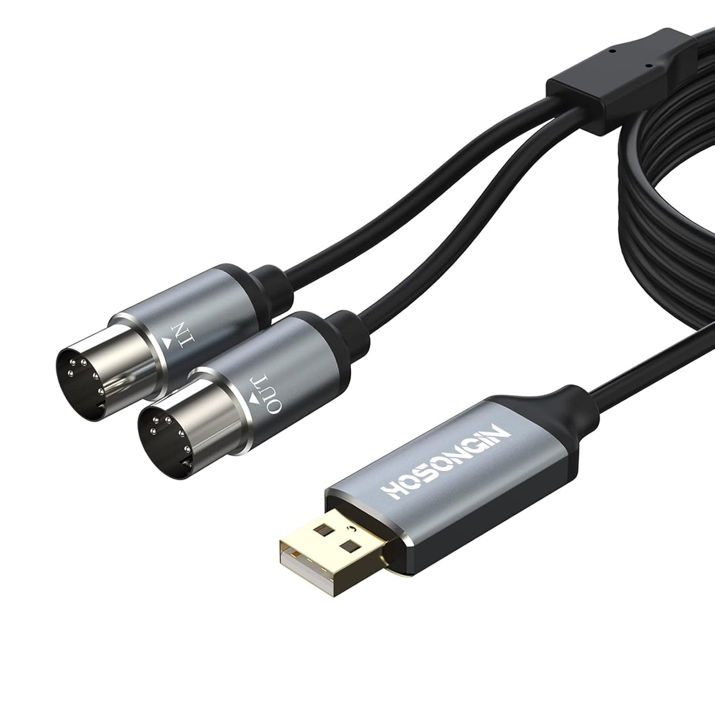 HOSONGIN 6ft MIDI to USB Cable - Connect Keyboard for Editing