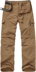 Mens Hiking Pants Quick Dry Lightweight Convertible Zip Off Safari leg