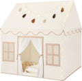 Kids Play Tent Indoor for Toddler Girls - Star Lights & Tassel Garland