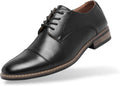 Men's Cap Toe Oxford Dress Shoes - Comfortable Lace Up Formal Shoes