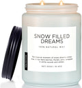 M&SENSE Large Scented Candles - Jasmine & Pine 110 Hour Burn