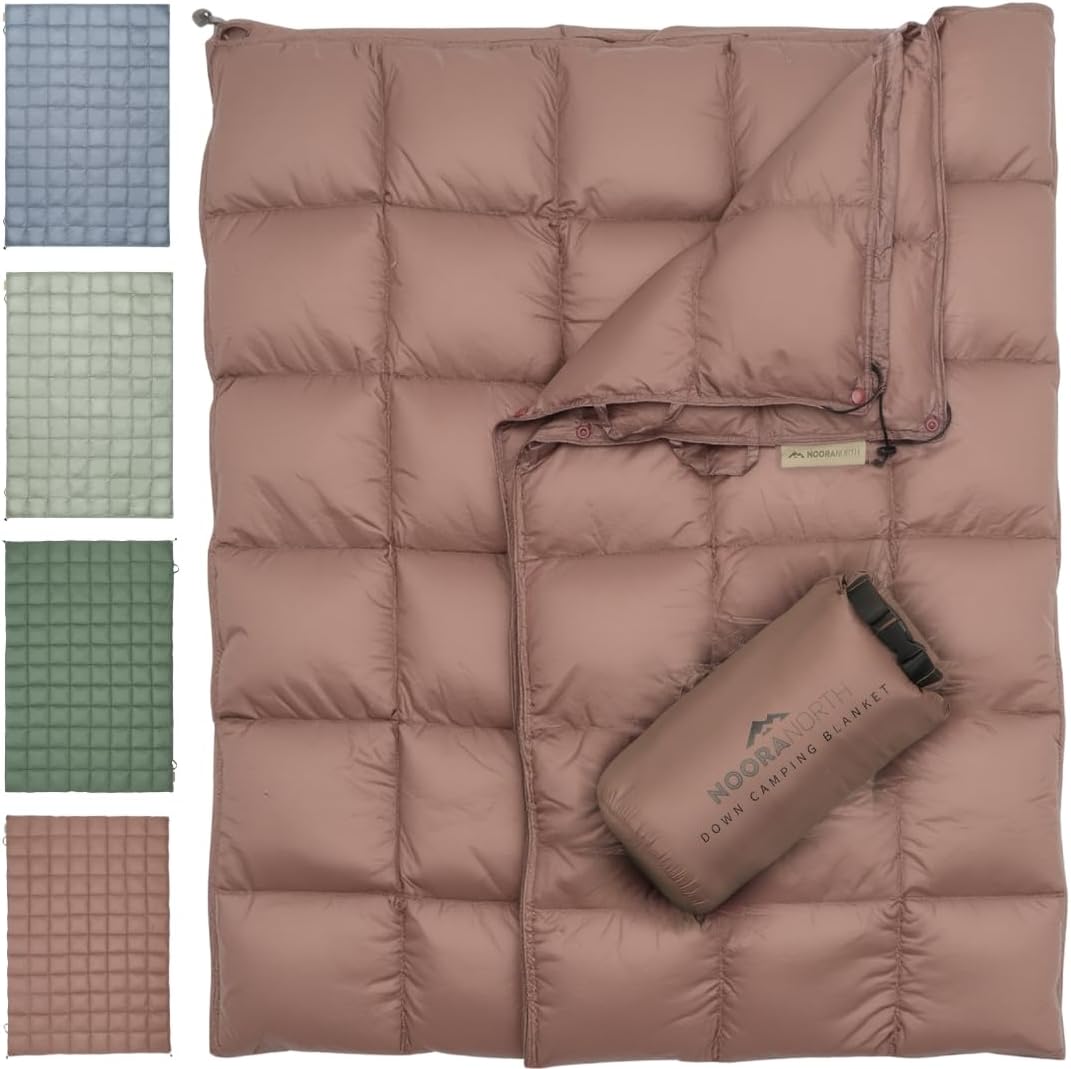 Down Camping Blanket with Footbox for Cozy Outdoor Adventures