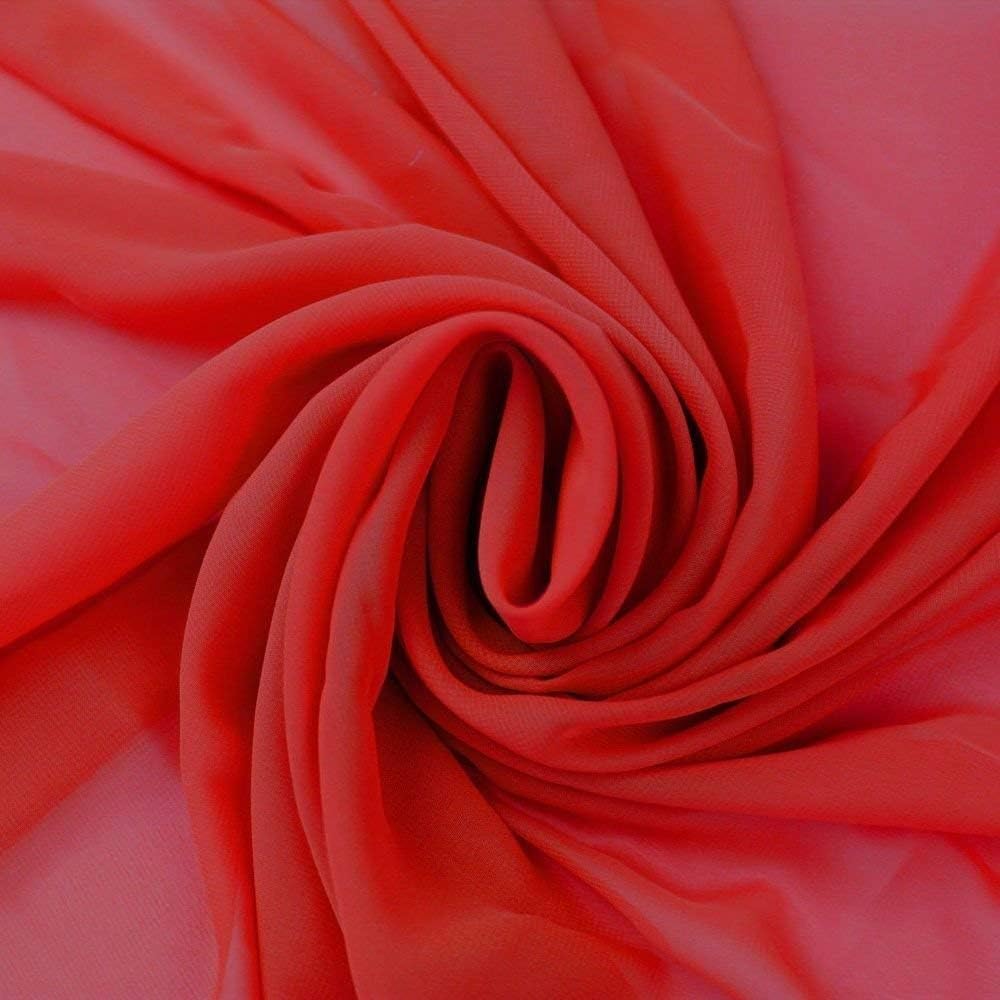 120 Wide Sheer Voile Chiffon Fabric for Elegant Event Decor