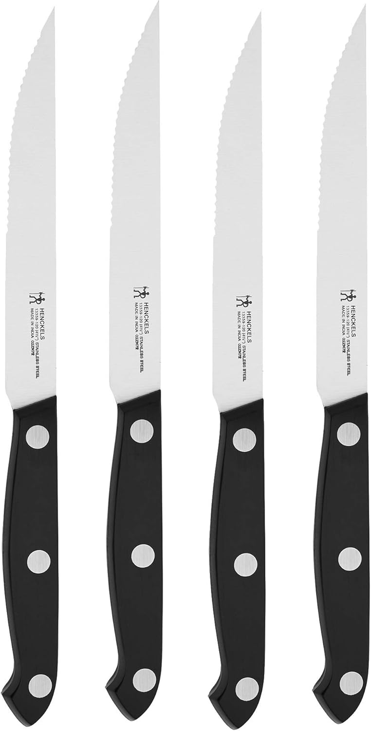 HENCKELS Prime Razor-Sharp Steak Knife Set of 4 for Effortless Cutting