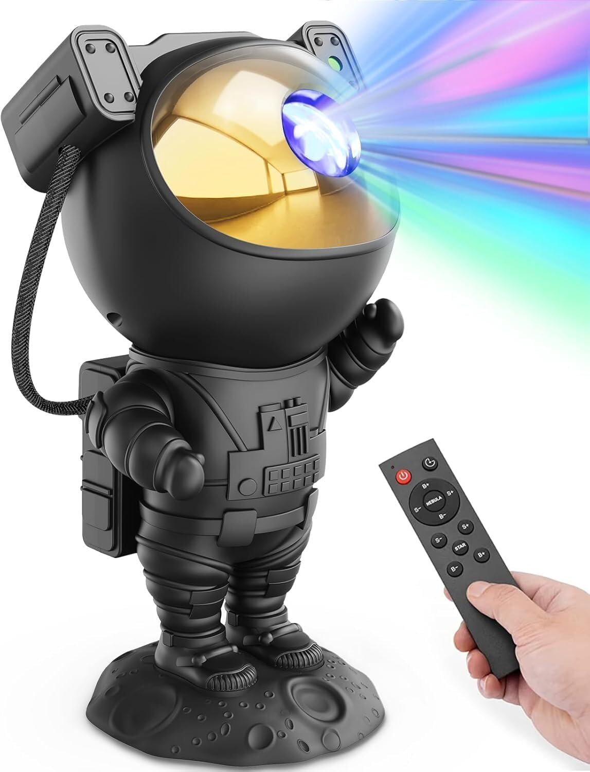 Galaxy Projector: 7 Nebula Effects, Rotatable Head, Remote Control