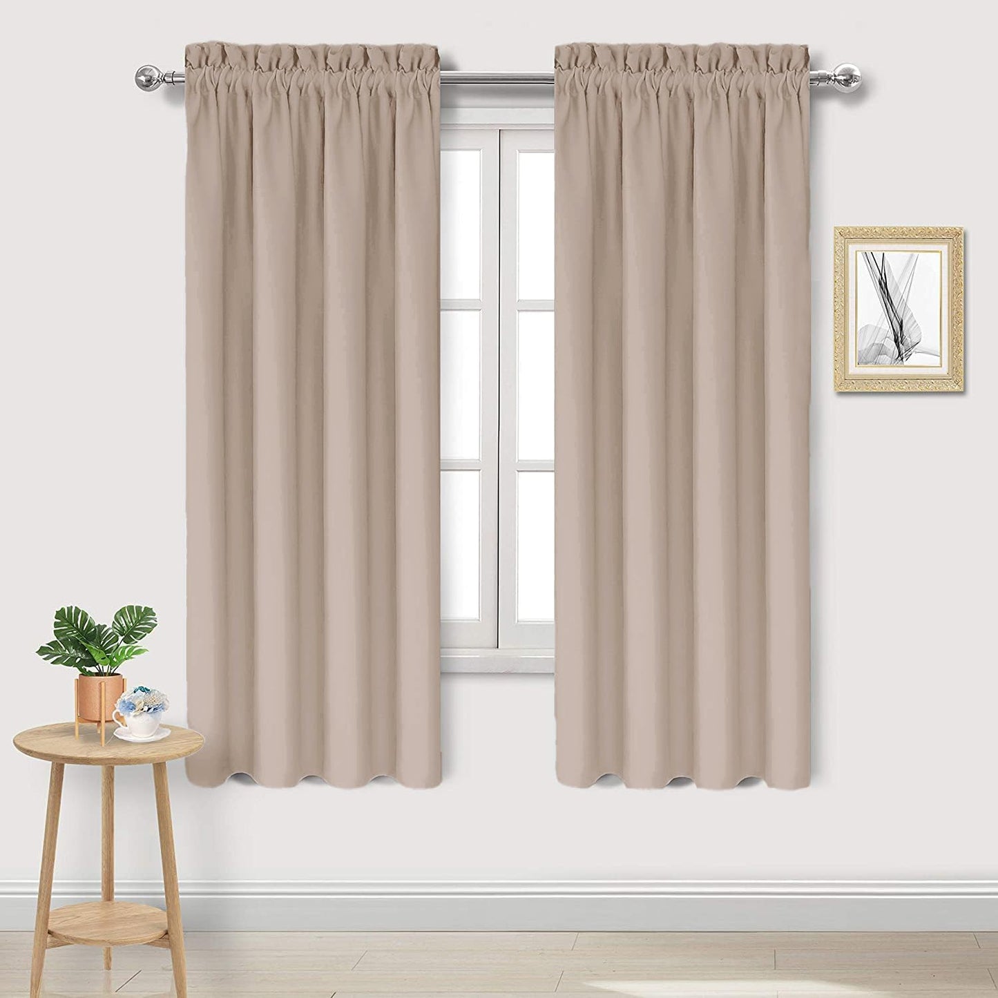 DWCN Blackout Curtains for Living Room Thermal Insulated Panels