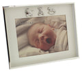 Silver and Ivory Newborn Baby 7x5 Photo Frame - Charming Keepsake