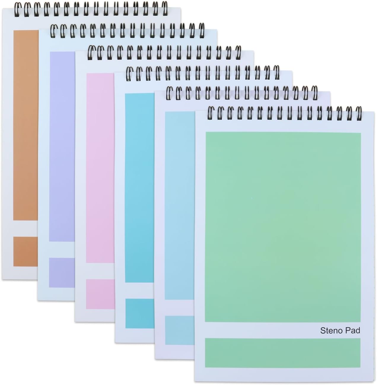 6-Pack Spiral Steno Pads - Take Efficient Notes Anywhere!