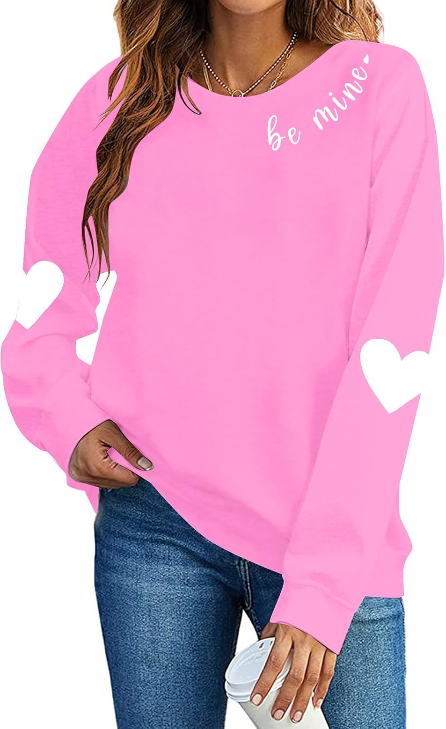 FLOYU Valentine Women's Lover Heart Sweatshirt