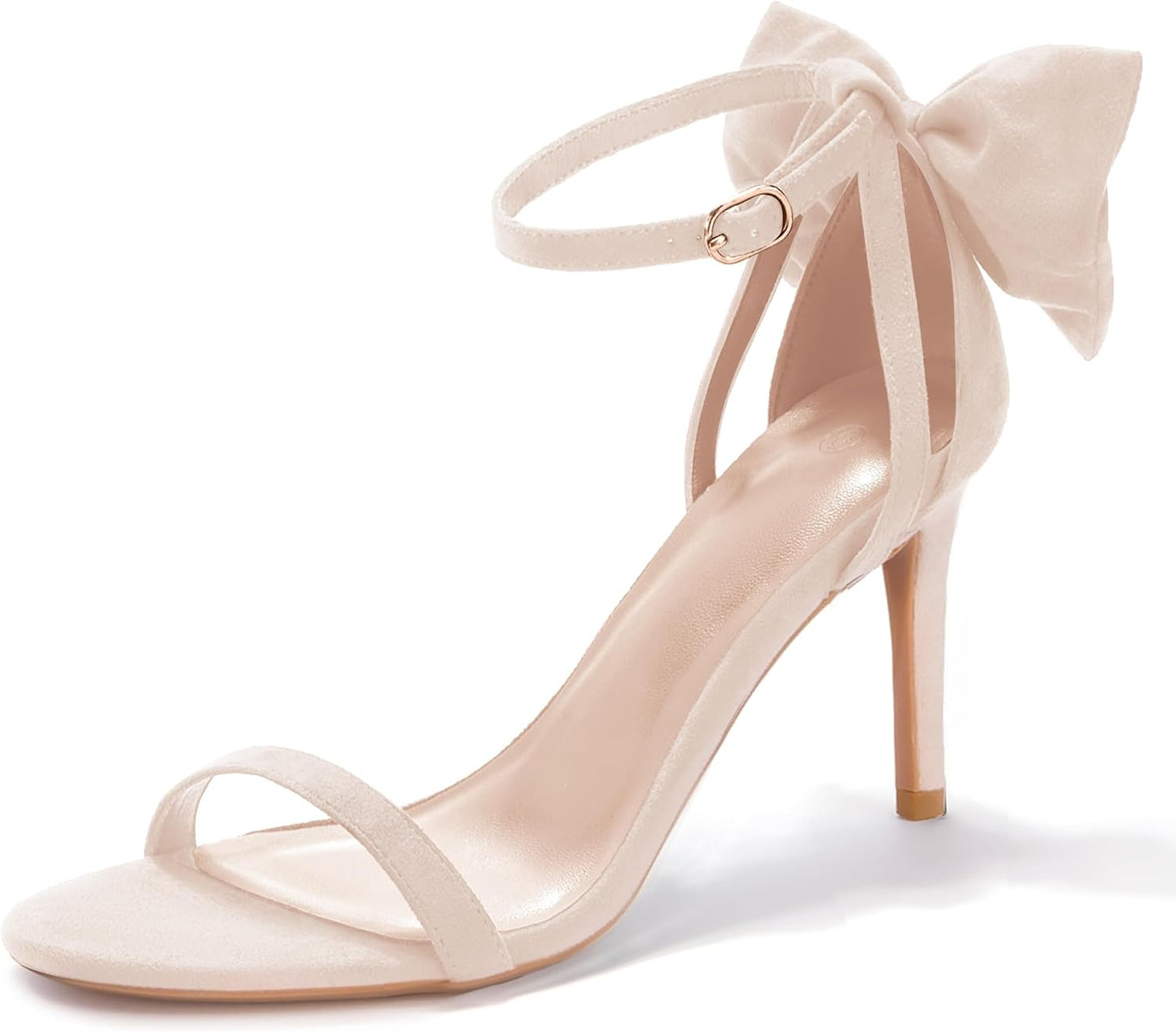 Coutgo Womens Ankle Strap High Heels Open Toe Stiletto Sandals