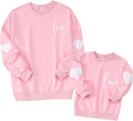 Love Heart Matching Sweatshirts - Mommy & Me Set