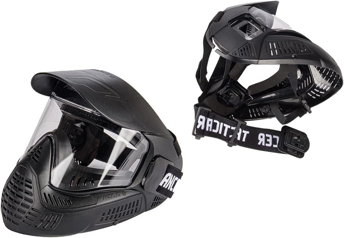 Lancer Tactical Full Face Airsoft Paintball Mask - High Strength Polye ...