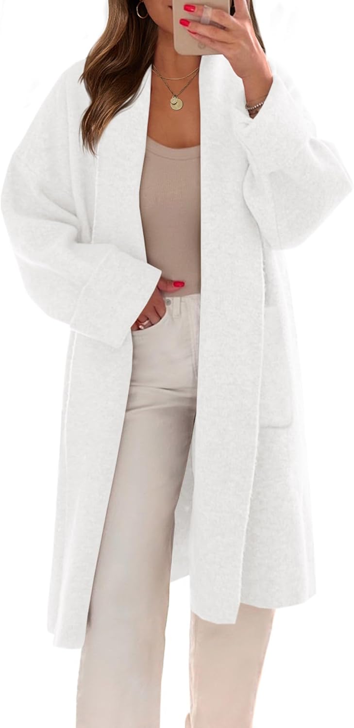Saodimallsu Womens Long Cardigans Oversized Knit Coatigan