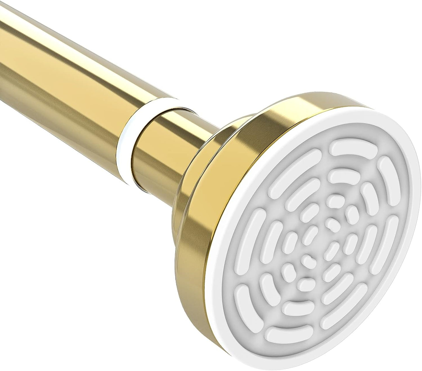 TEECK Adjustable Stainless Steel Shower Rod, Anti-Slip, No Rust - Gold