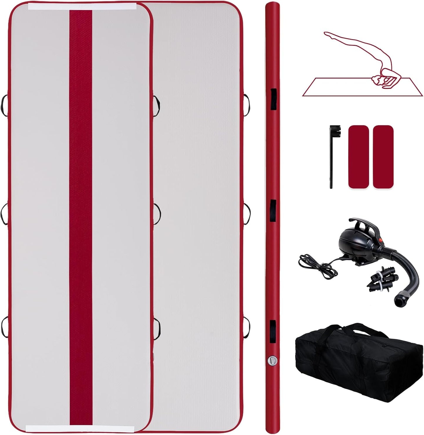 Tuxedo Sailor Inflatable Gymnastics Tumbling Mat for Training