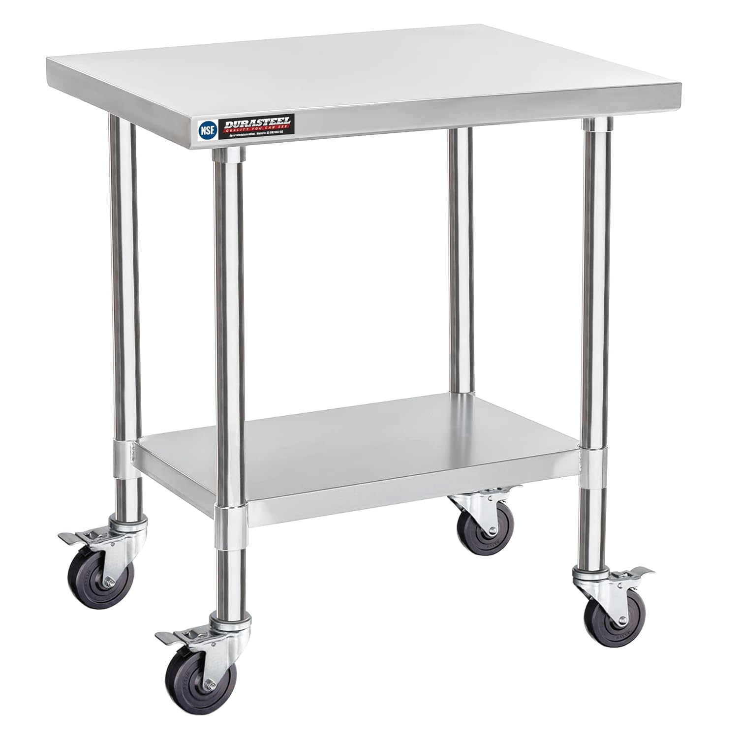 DuraSteel 24x30 Stainless Steel Worktable - NSF Certified
