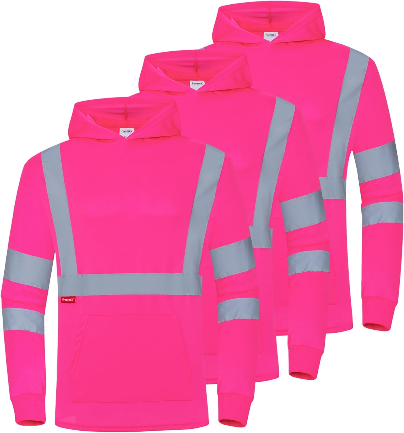 ProtectX Men's High Visibility Reflective Safety T-Shirts