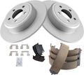 TRQ Rear Brake Pad & Rotor Kit Compatible with 2006-2020 Charger