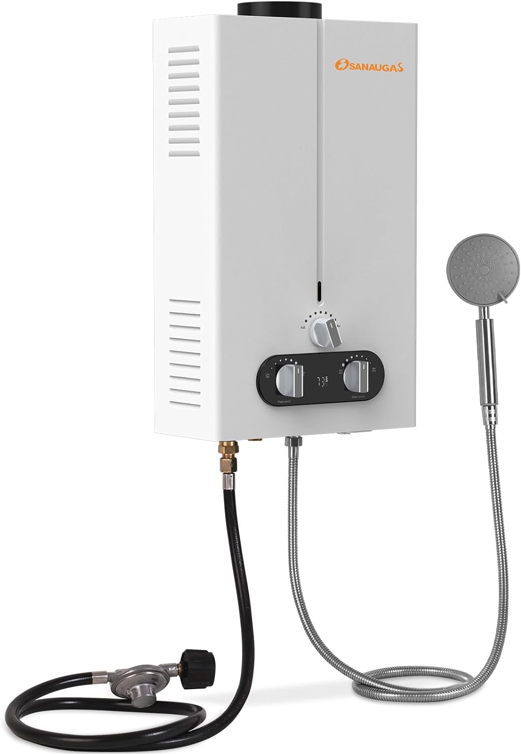 SANAUGAS Portable Hot Water Heater - Instant, Tankless, Outdoor Ready!